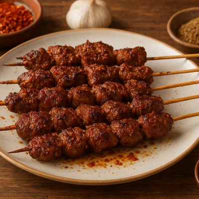 Yang Rou Chuan – Chinesische Lammspieße mit Kreuzkümmel und Chili