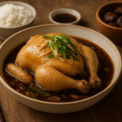 Qiguo Ji – Im Dampftopf gegartes Hähnchen mit chinesischen Aromen