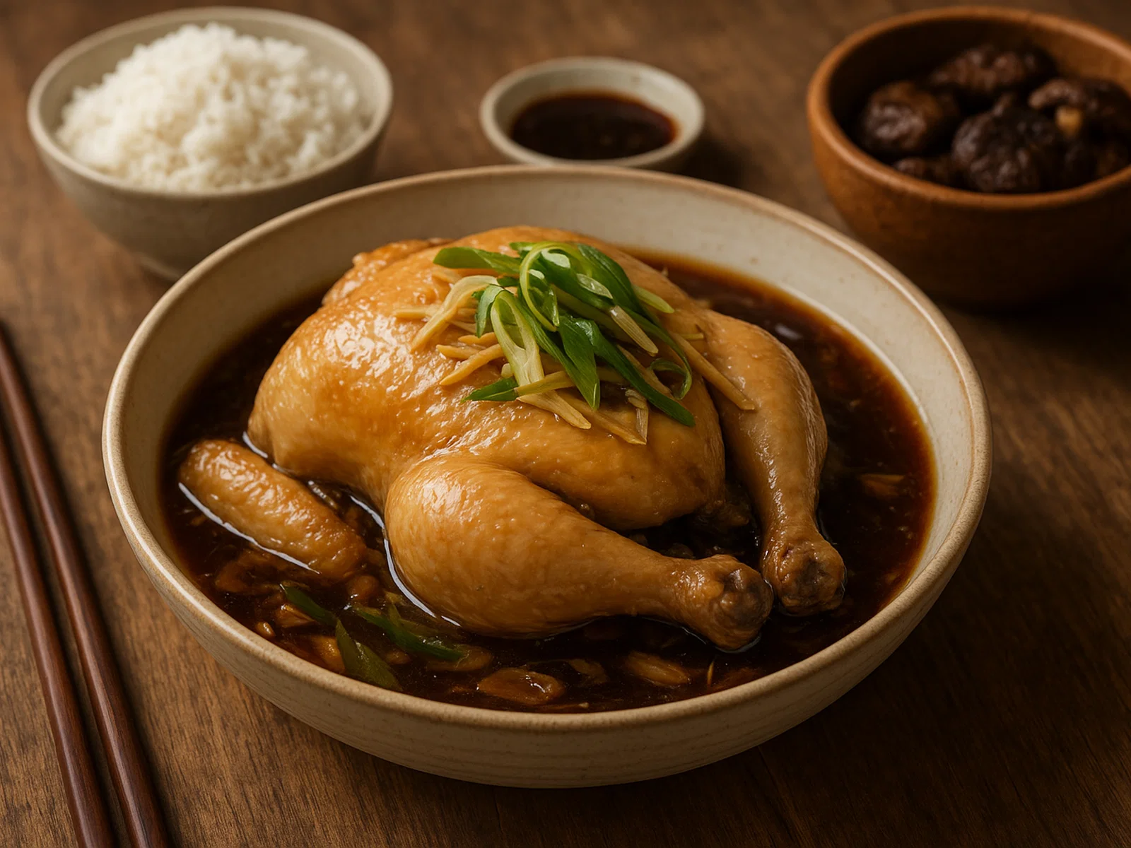 Qiguo Ji – Im Dampftopf gegartes Hähnchen mit chinesischen Aromen