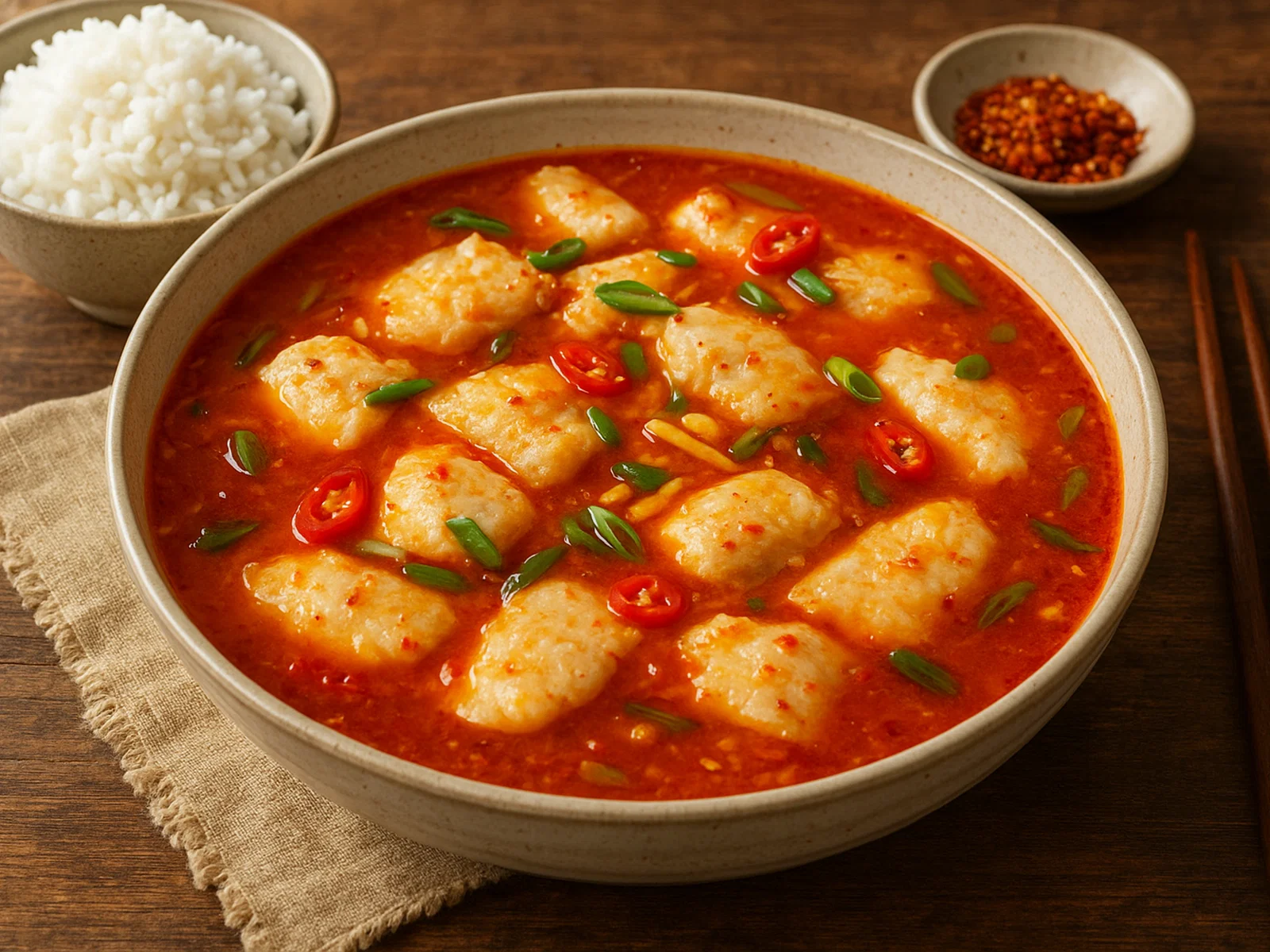 Suān Táng Yú – Fisch in saurer Tomaten‑Chili-Brühe