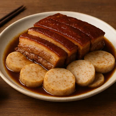 Lipu Kourou – Geschmorter Schweinebauch mit Taro