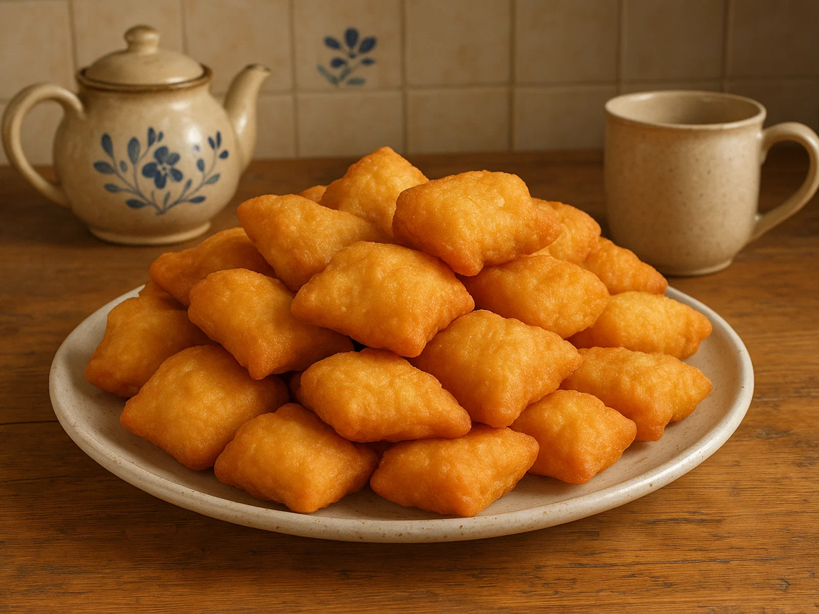 Boortsog – Mongolisches frittiertes Teiggebäck