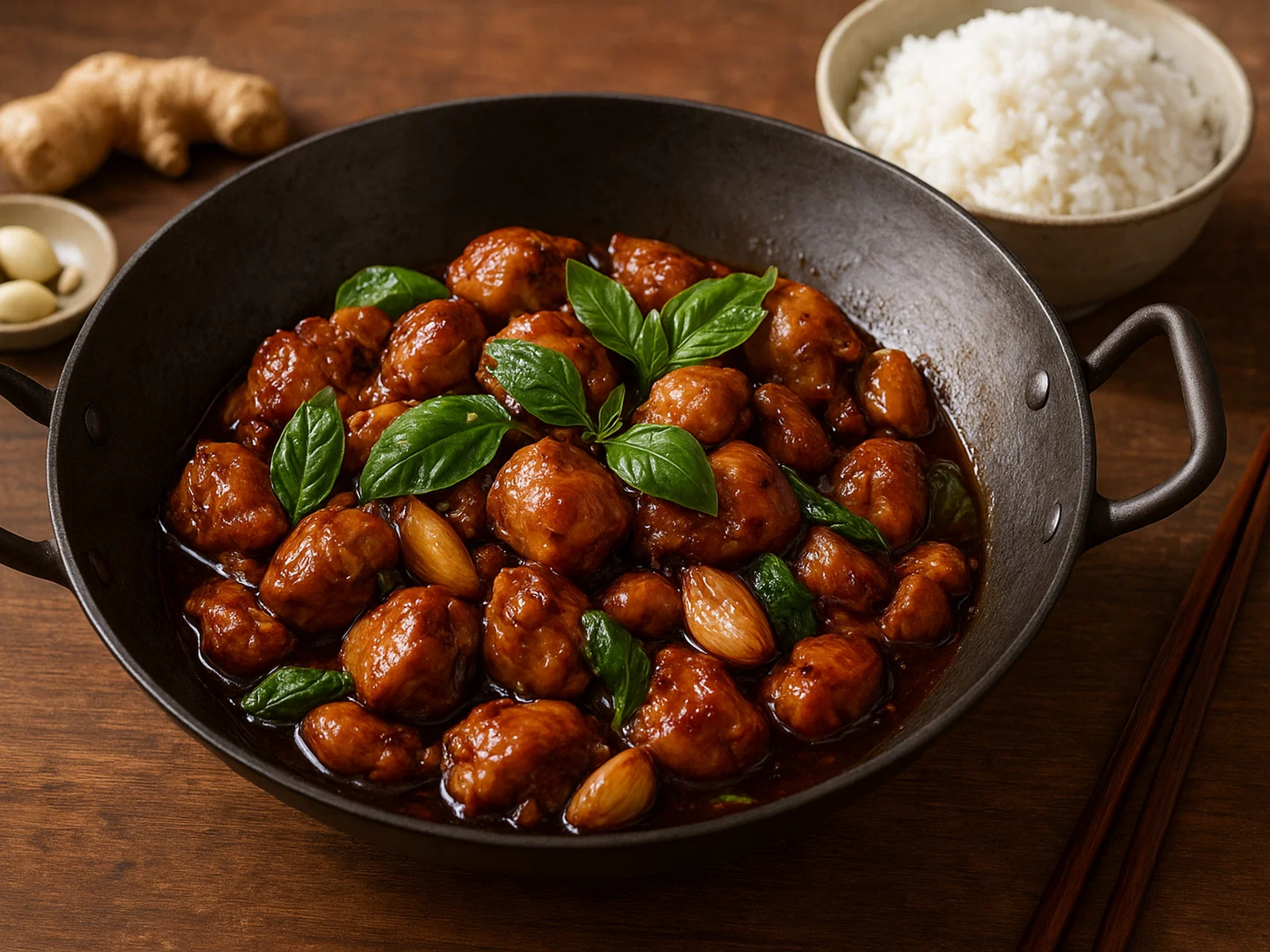 San Bei Ji – Drei-Becher-Huhn aus dem Wok