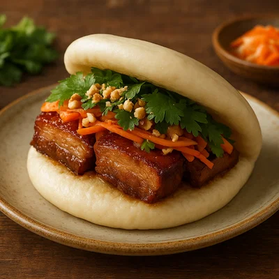 Gua Bao – Gedämpfte Klappbrötchen mit geschmortem Schweinebauch