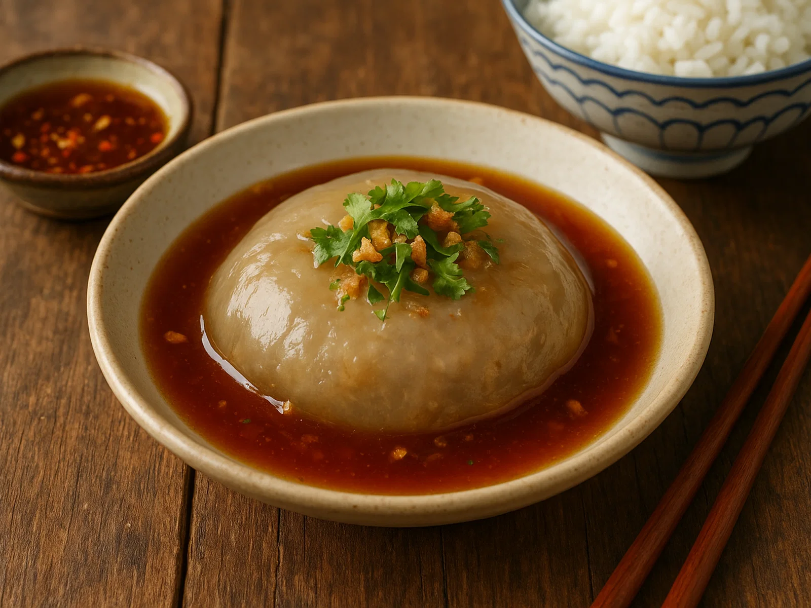 Ba Wan – Taiwanesische durchscheinende Teigtaschen mit Fleischfüllung