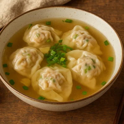 Wonton-Tang – Klare Suppe mit gefüllten Wontons