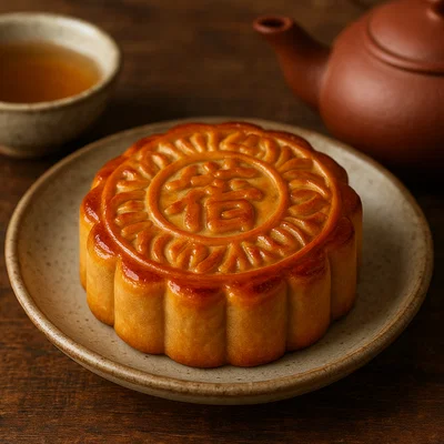 Yue Bing – Chinesische Mondkuchen mit Lotus- oder Bohnenfüllung