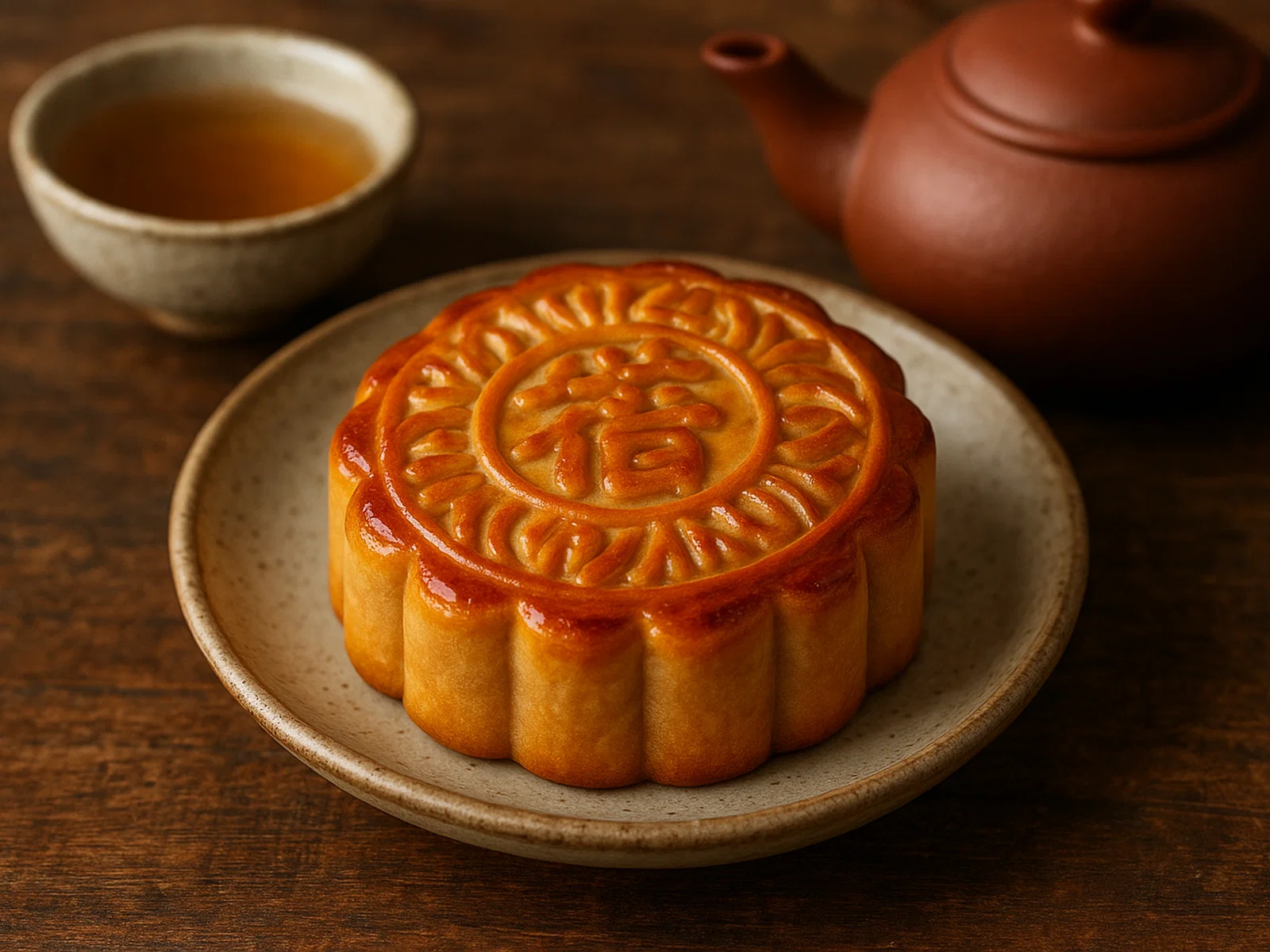 Yue Bing – Chinesische Mondkuchen mit Lotus- oder Bohnenfüllung