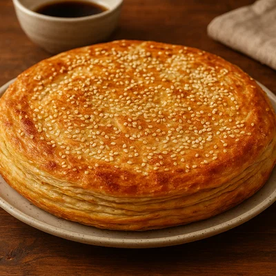 Shaobing – Geschichtetes Sesam-Fladenbrot