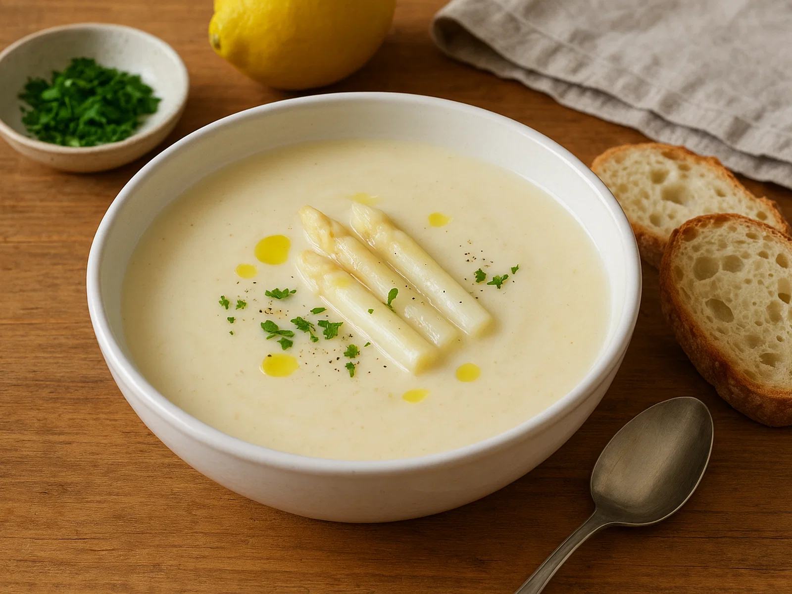 Cremige Spargelsuppe