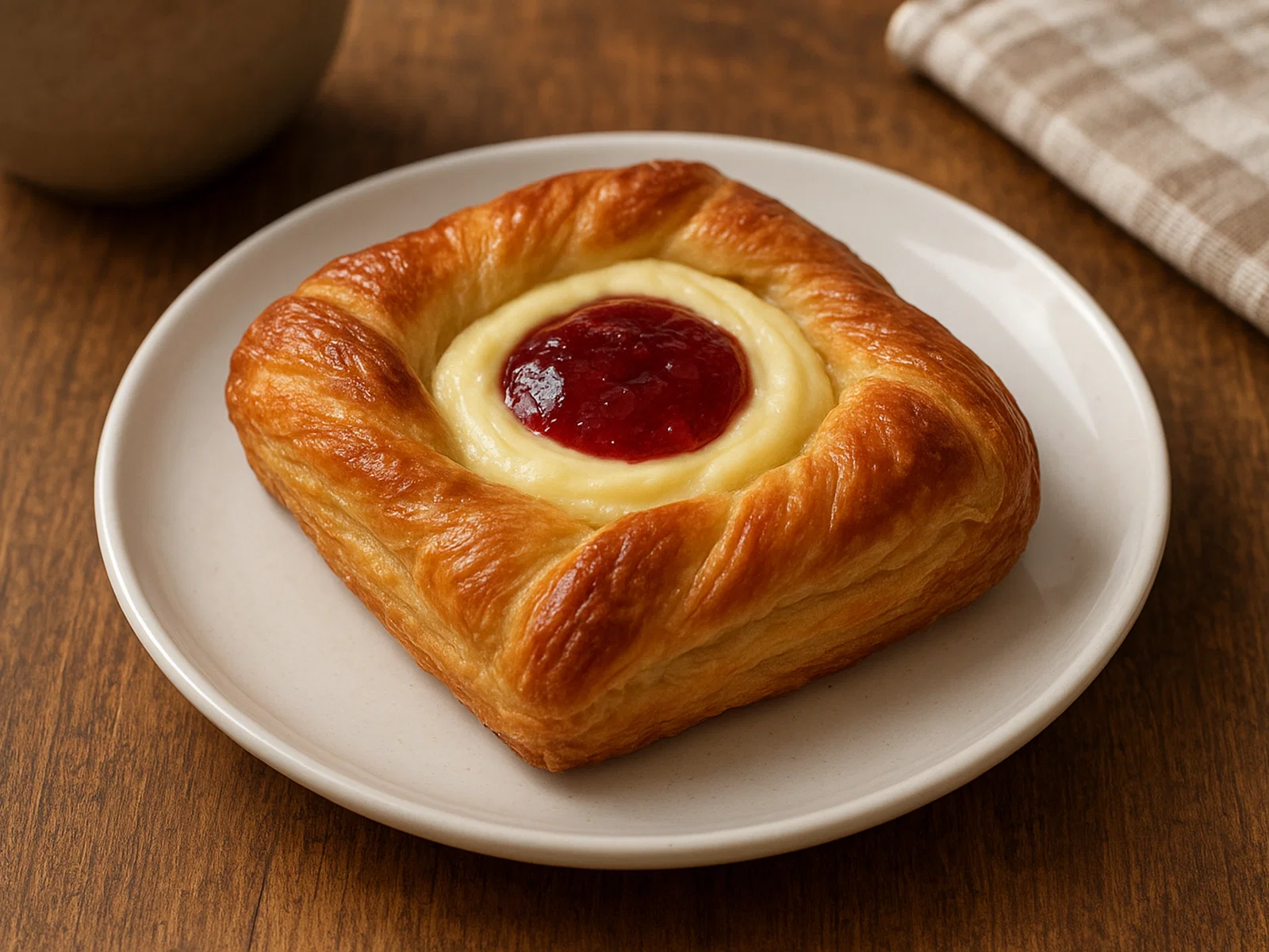 Spandauer – Dänisches Plundergebäck mit Vanillecreme und Marmelade