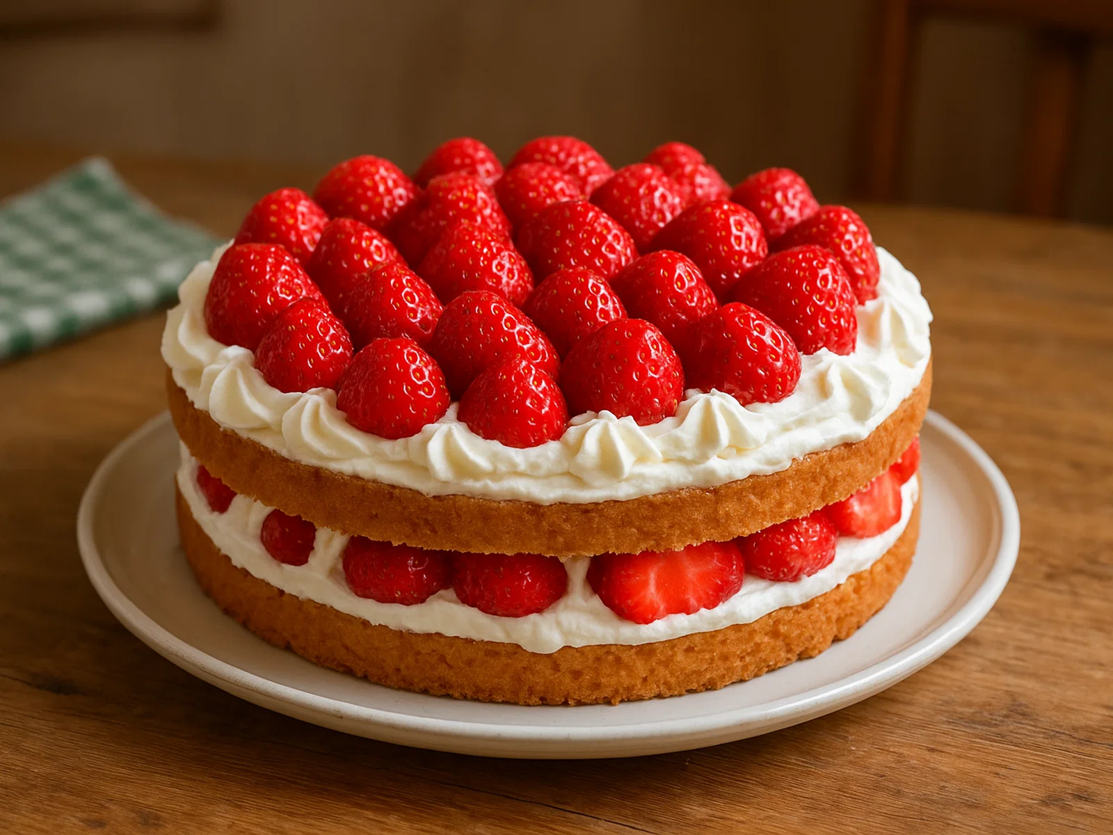 Mansikkakakku – Erdbeer-Sahne-Torte