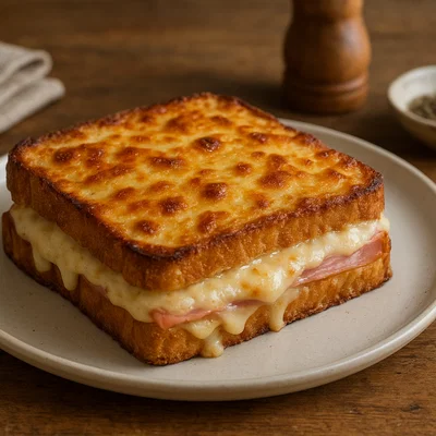 Klassischer Croque Monsieur aus dem Ofen