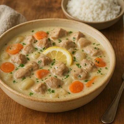 Blanquette de Veau – Französisches Kalbsragout in heller Sahnesoße