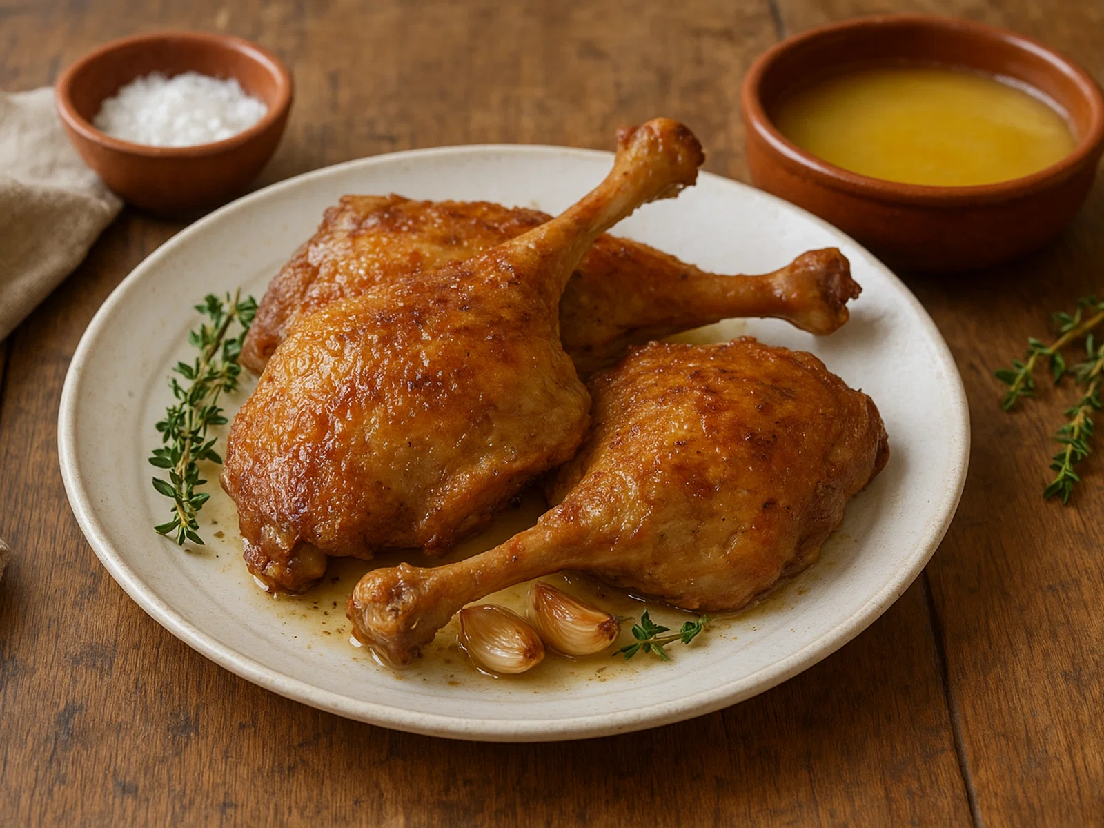 Confit de Canard – in eigenem Fett konfierte Entenkeulen