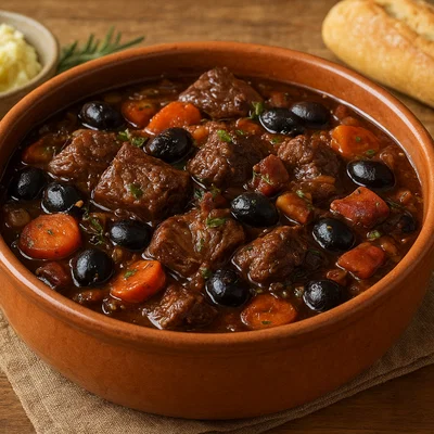 Daube provençale – geschmortes Rindfleisch in Rotwein