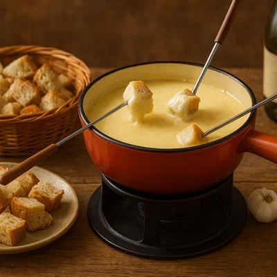 Fondue savoyarde (Käsefondue aus Savoyen)