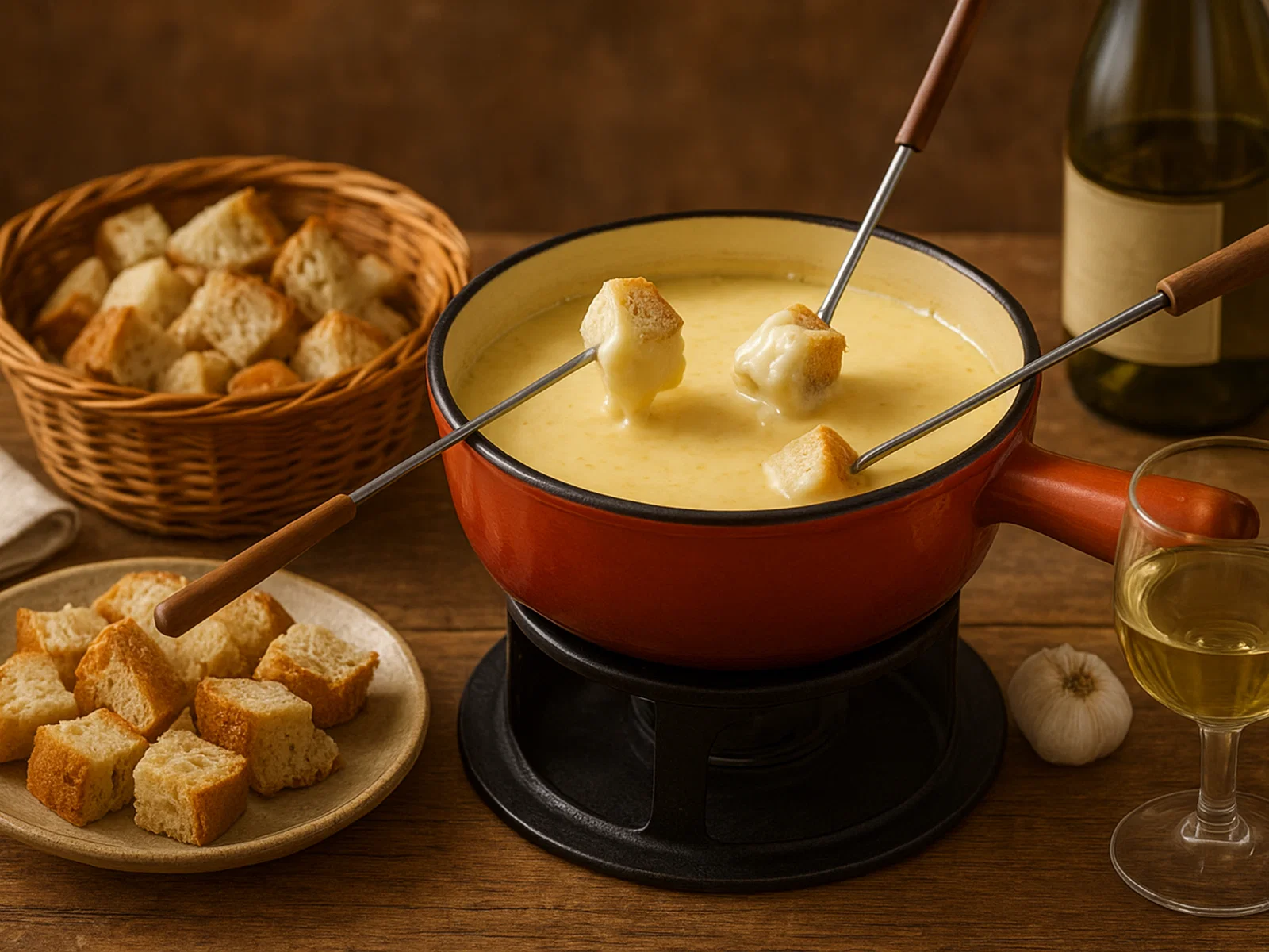 Fondue savoyarde (Käsefondue aus Savoyen)