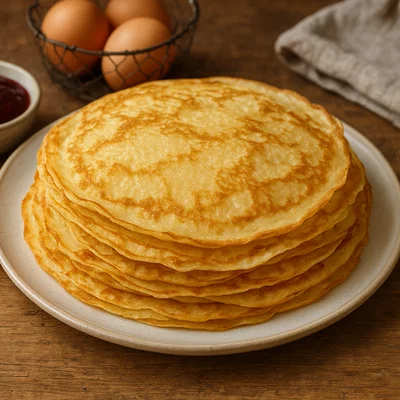 Klassische süße Crêpes