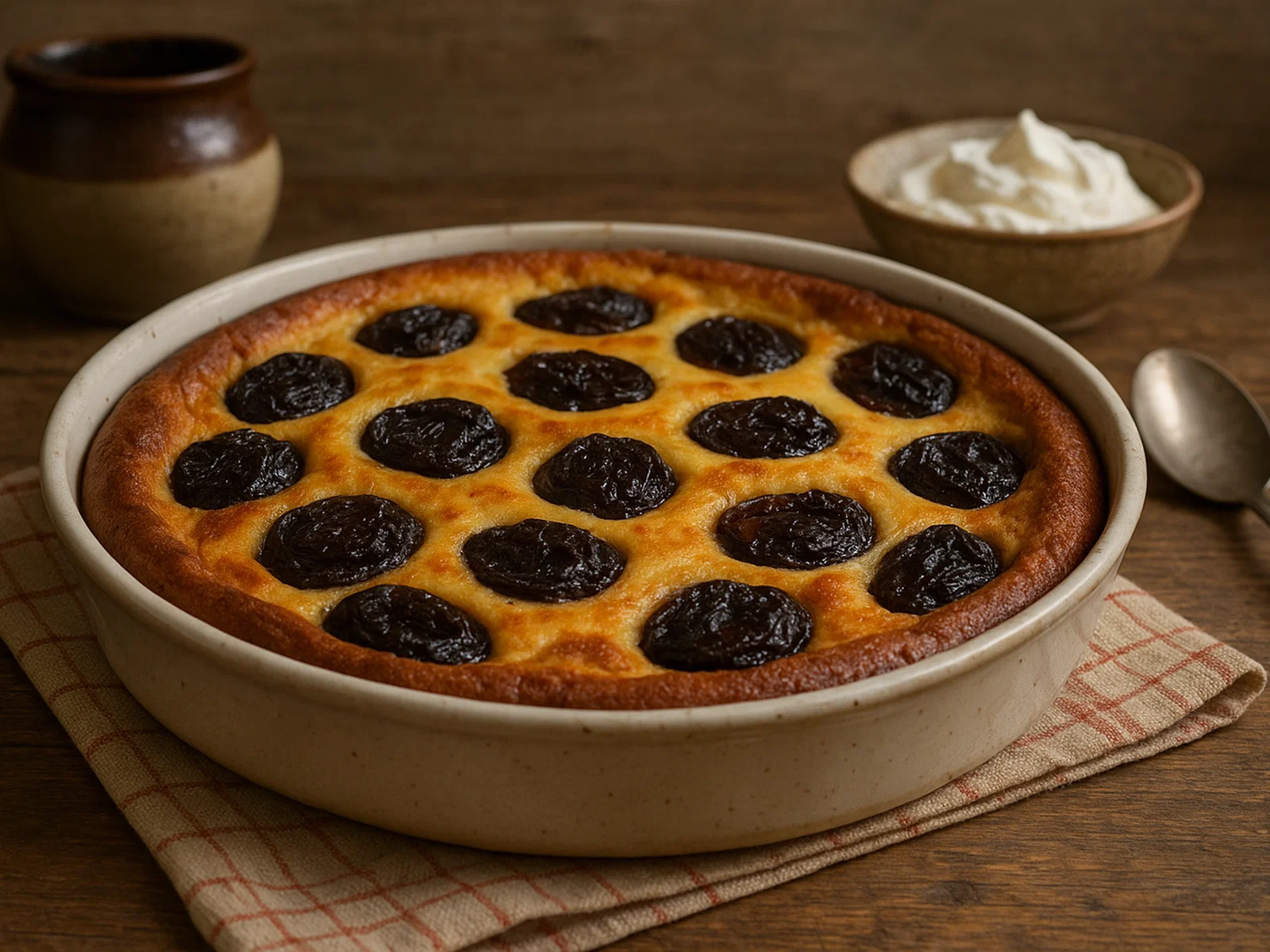Far Breton – bretonischer Eierkuchen mit Backpflaumen