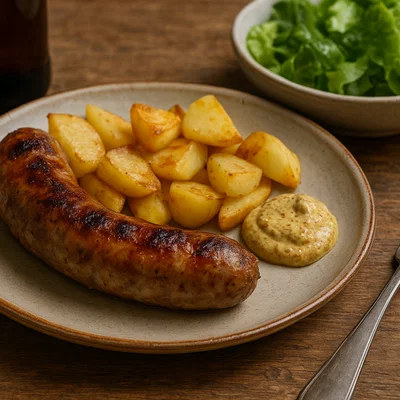 Französische Andouillette vom Grill oder aus der Pfanne