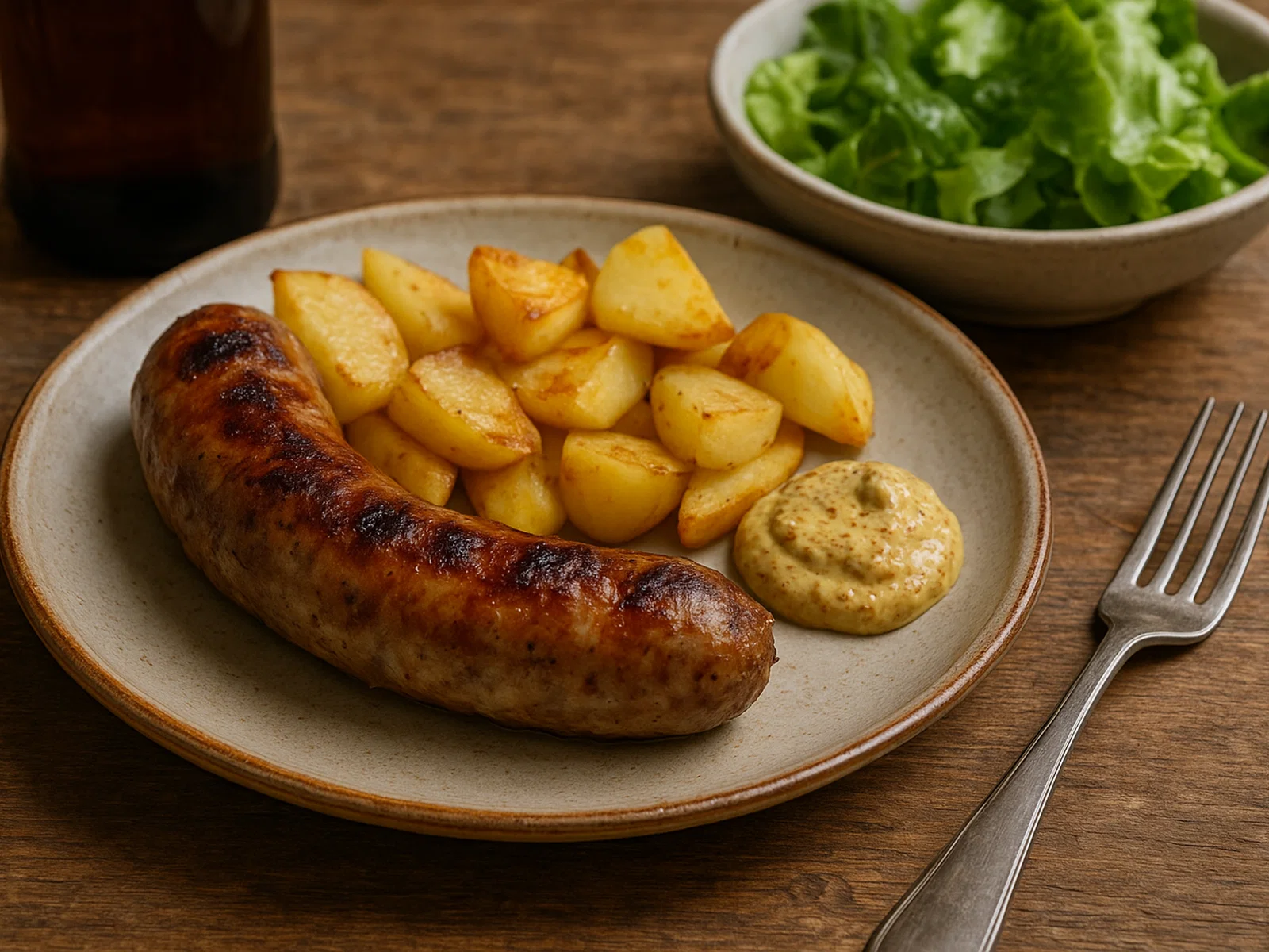 Französische Andouillette vom Grill oder aus der Pfanne