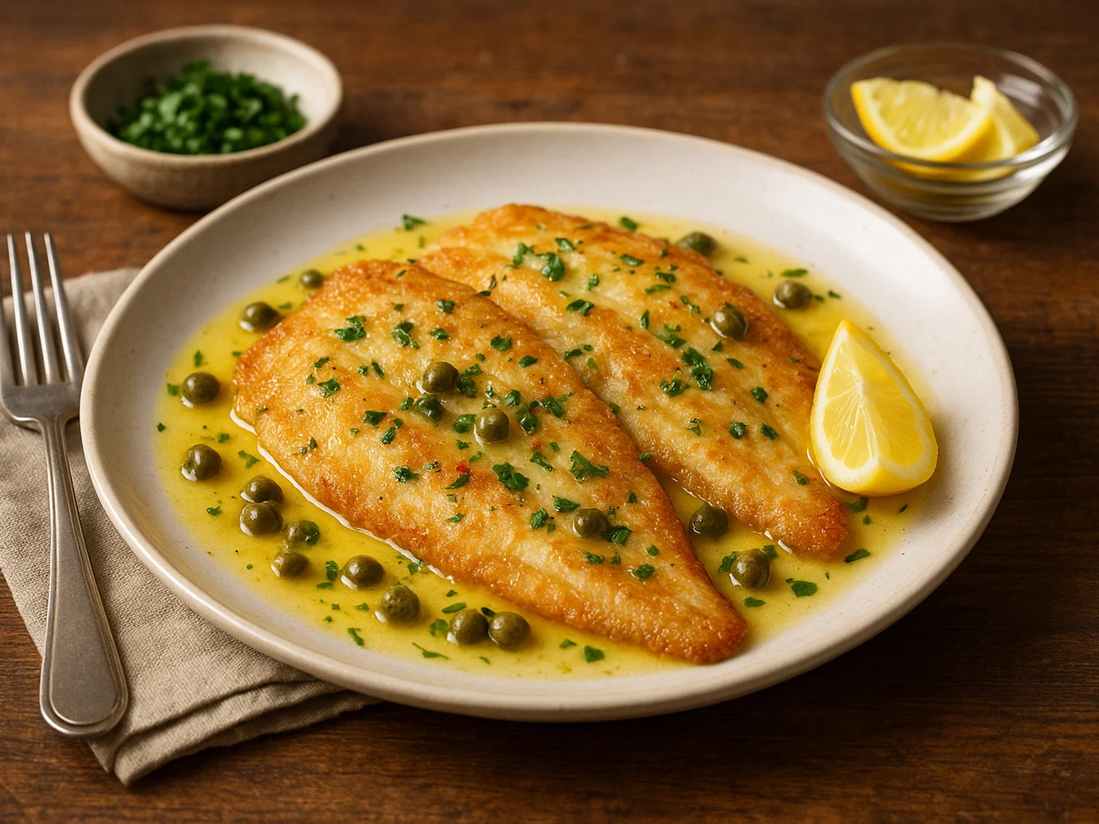 Sole meunière (In Butter gebratene Seezunge)