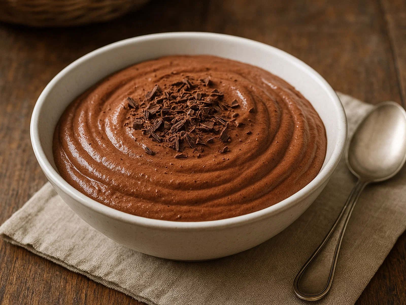 Klassische Mousse au Chocolat