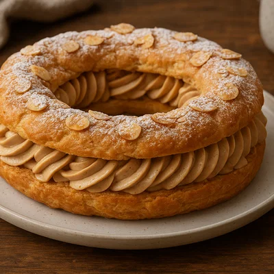 Paris-Brest – Brandteigring mit Haselnusspraliné-Creme