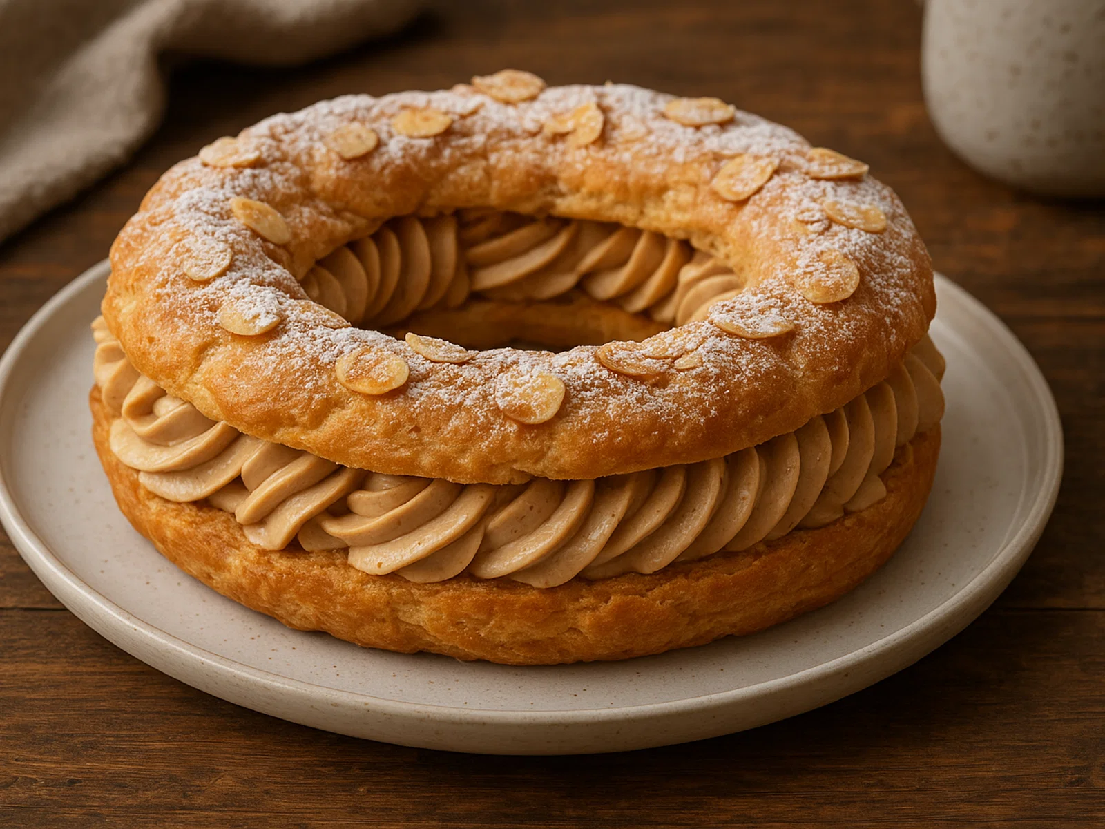 Paris-Brest – Brandteigring mit Haselnusspraliné-Creme