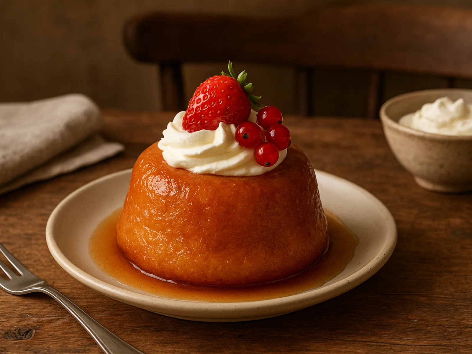 Baba au Rhum – klassisches in Rumsirup getränktes Hefeküchlein