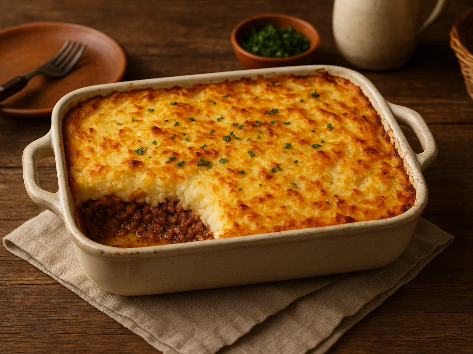 Hachis Parmentier – Französischer Hackfleisch-Kartoffelpüree-Auflauf