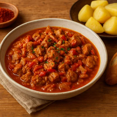 Axoa – baskisches Kalbsragout mit Espelette-Paprika