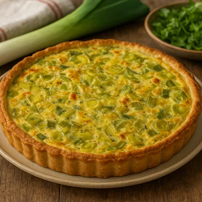 Flamiche aux poireaux – herzhafter Lauchkuchen