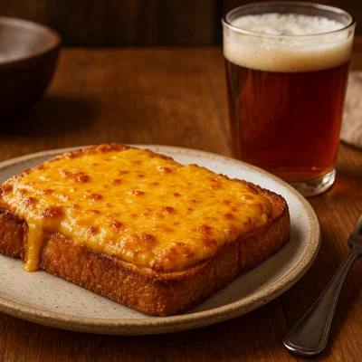 Welsh Rarebit – Überbackener Cheddar-Toast mit Bier
