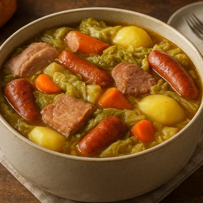 Potée Lorraine – deftiger Fleisch-Kohl-Eintopf aus Lothringen