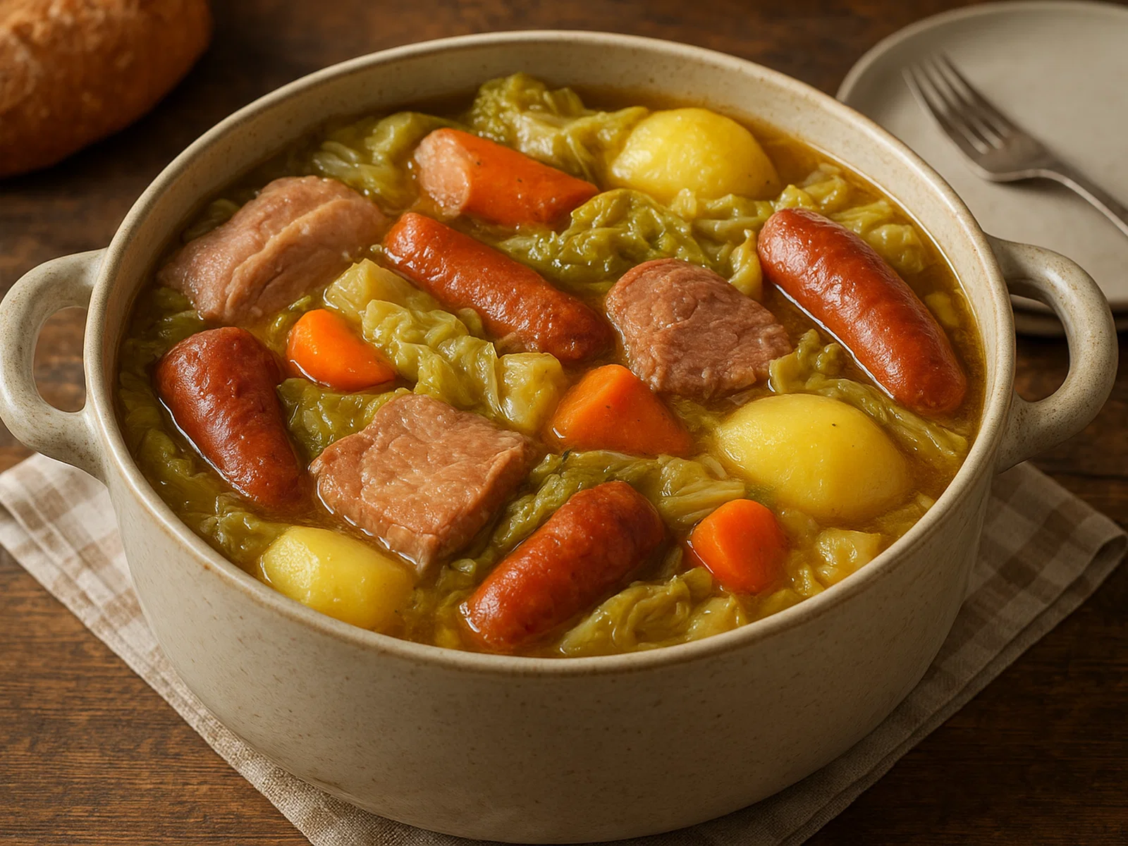 Potée Lorraine – deftiger Fleisch-Kohl-Eintopf aus Lothringen