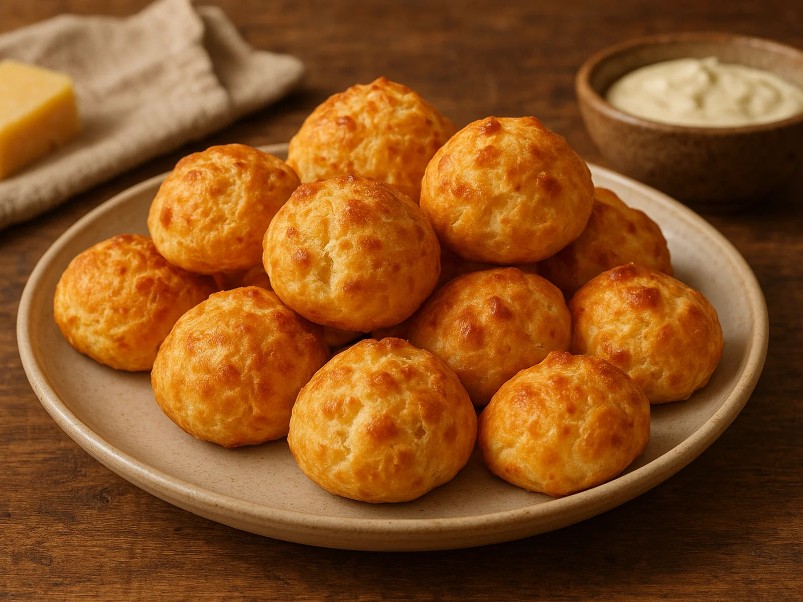 Gougères – französische Käse-Brandteigbällchen