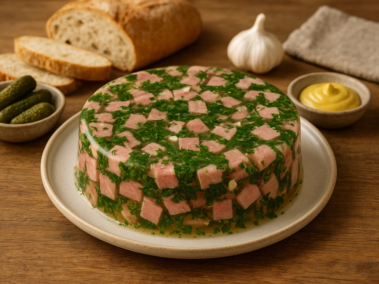 Jambon persillé – Burgundischer Petersilienschinken in Aspik