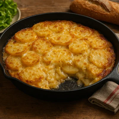 Truffade – Kartoffelpfanne mit frischem Tomme-Käse