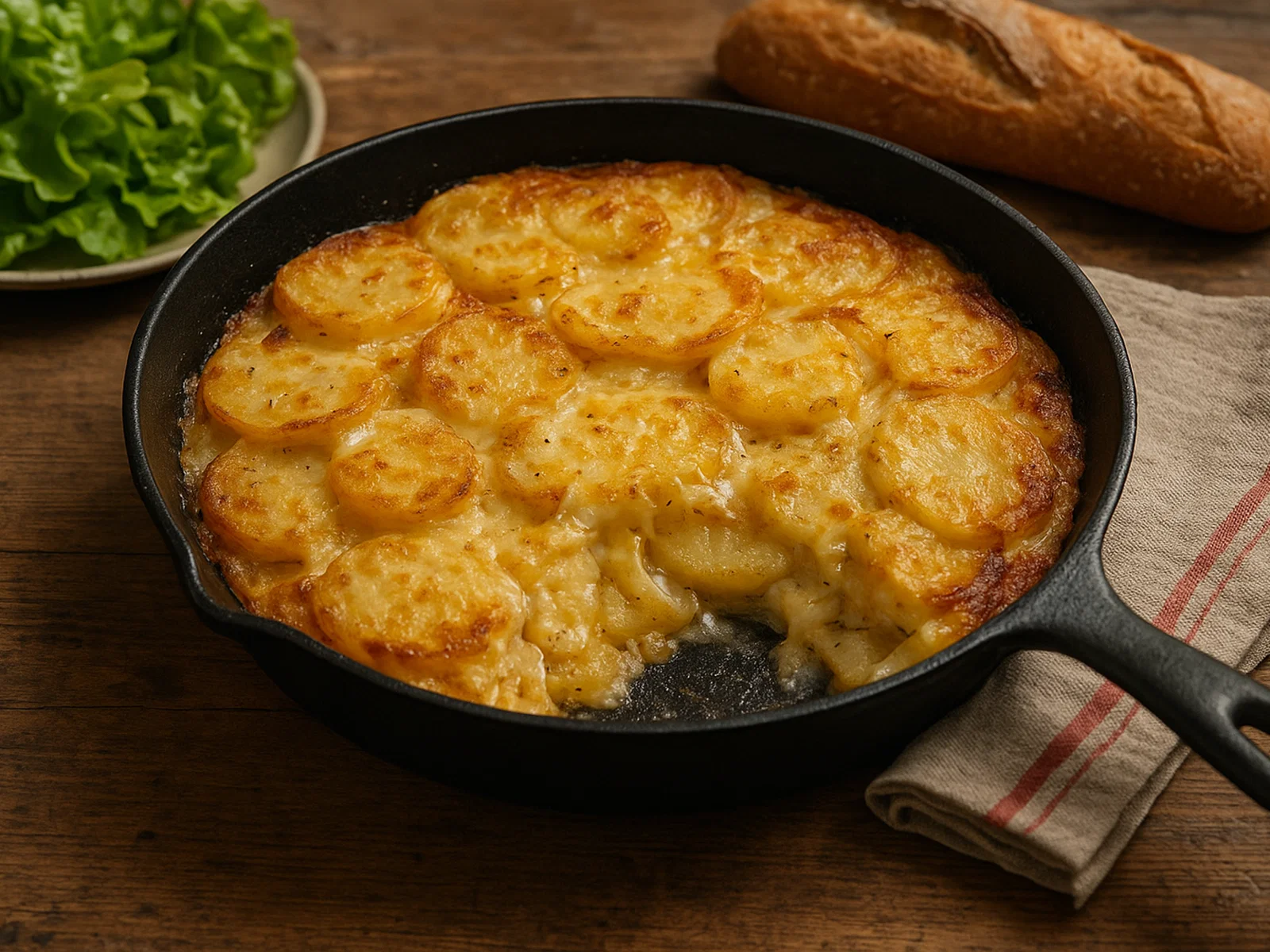 Truffade – Kartoffelpfanne mit frischem Tomme-Käse