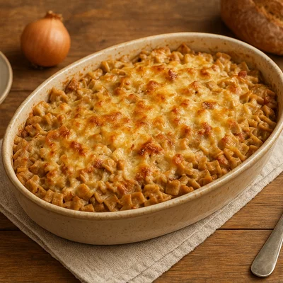 Überbackene Crozets mit Buchweizen und Käse