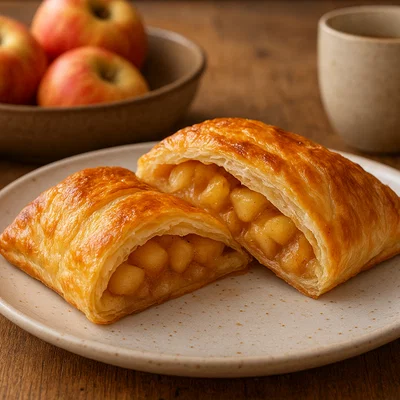 Chausson aux pommes – französische Apfeltaschen aus Blätterteig