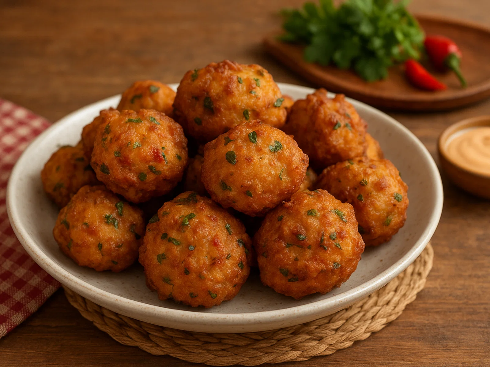Accras de Morue (Kreolische Stockfischbällchen)