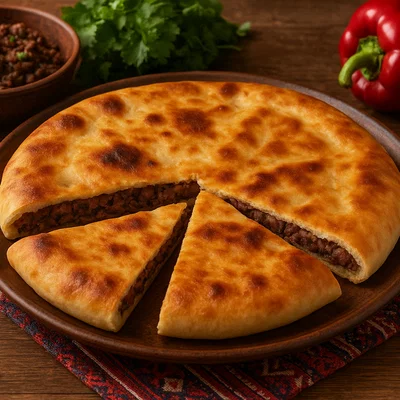 Lobiani – Georgisches Fladenbrot mit Bohnenfüllung