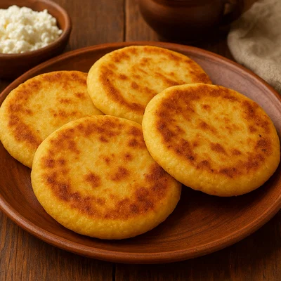 Georgische Mchadi – Flach gebratenes Maisbrot