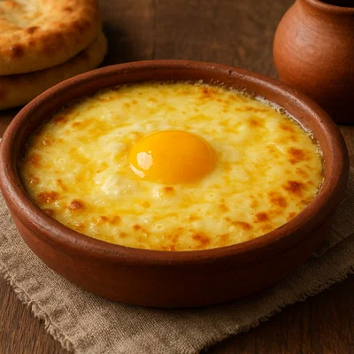 Borano – Käse in geschmolzener Butter aus Adscharien