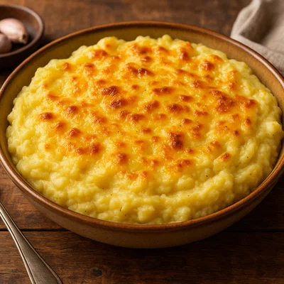 Tashmijabi – Kartoffelpüree mit geschmolzenem Käse