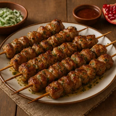 Bugliani Mtsvadi – Georgische marinierte Schweinespieße