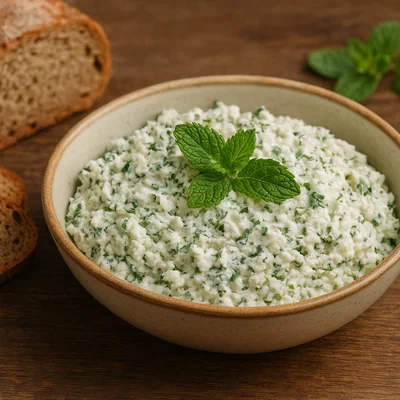 Nadughi – frischer Molkenkäse mit Minze